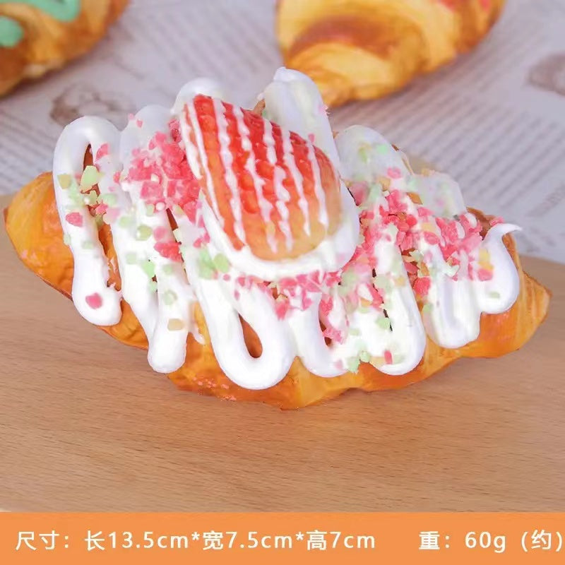 Slow Rising Squishy Croissant Stress Relief Decompression Toy