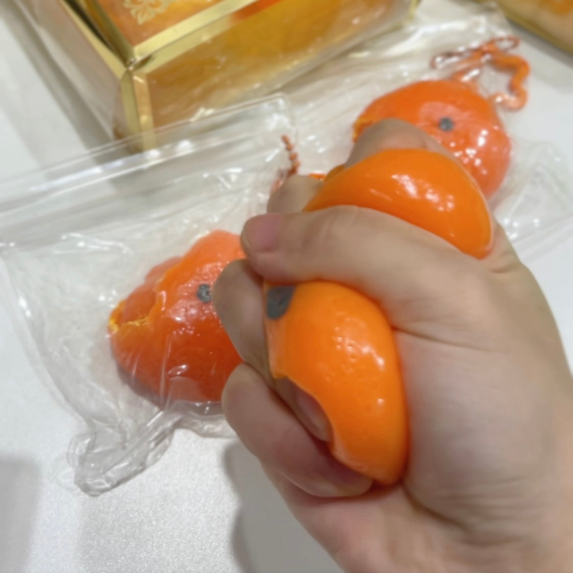 Orange Squishy Stress Relief Decompression Toy